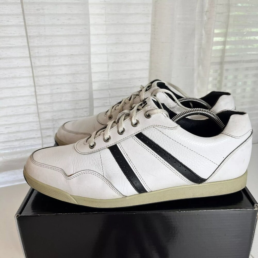 FootJoy Contour‎ Spikeless Golf Shoes Mens Size 11.5 M White Leather